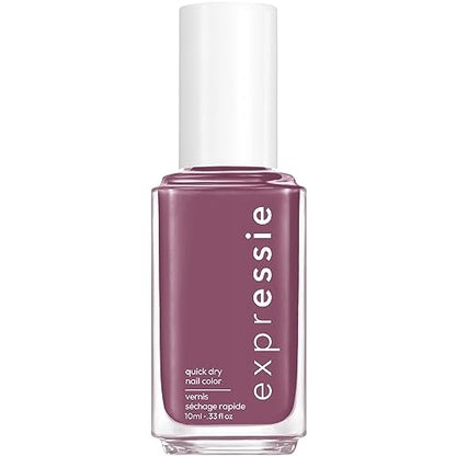 Essie expressie, Quick-Dry Nail Polish, 8-Free Vegan, Mauve Purple, Get A Mauve On, 0.33 fl oz