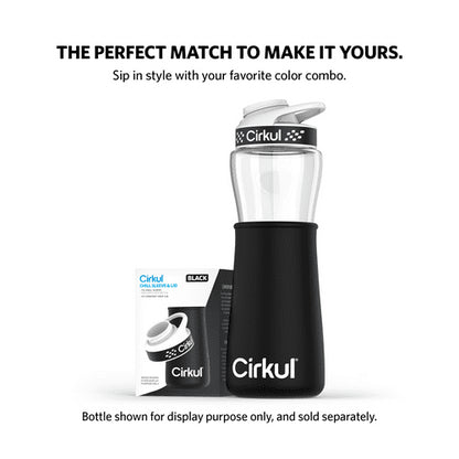 Cirkul Chill Sleeve & Comfort-Grip Lid for 22oz Bottle, Black