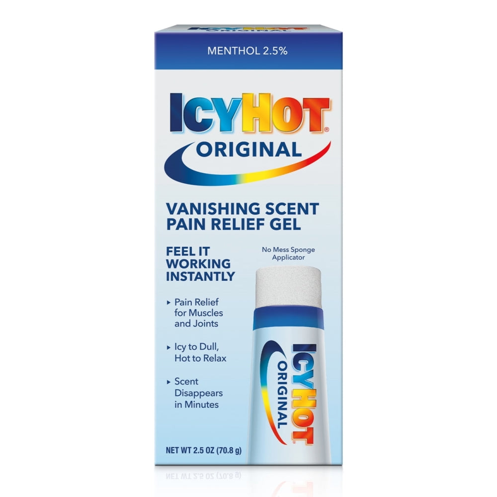 Icy Hot Vanishing Scent Pain Relief Gel With Menthol, 2.5 oz