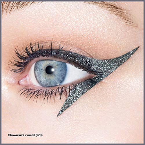 Revlon So Fierce! Chrome Ink Liquid Eyeliner, Longlasting Bold Metallic Pen Liner with Dip Ink Cap for Pearl, Shimmer Blend, 901 Gunmetal, 0.03 oz.