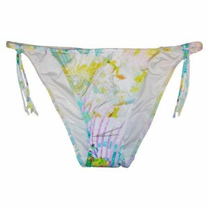 Victoria s Secret 1PC Swimsuit Bikini Bottom Strappy Sides Light Floral M