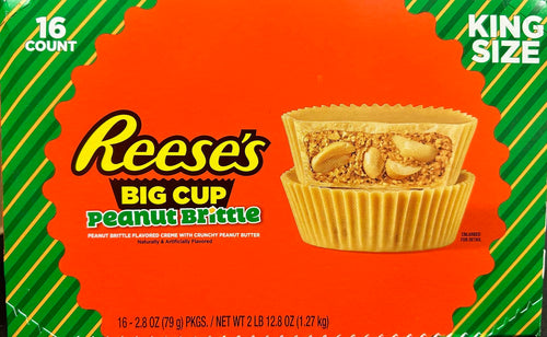Reese's Big Cup Peanut Brittle King Size - 2.8oz (Pack of 16)