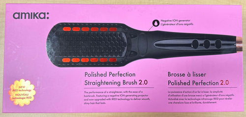 Amika Polished Perfection Thermal Straightening Brush 2.0 - Brand New