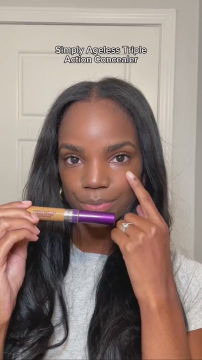 COVERGIRL Simply Ageless Triple Action Concealer, 390 Espresso, 0.24 fl oz