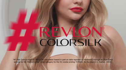 Revlon ColorSilk Tone + Gloss + Care Demi-Permanent Hair Color, 1 Black, 4.5 fl oz