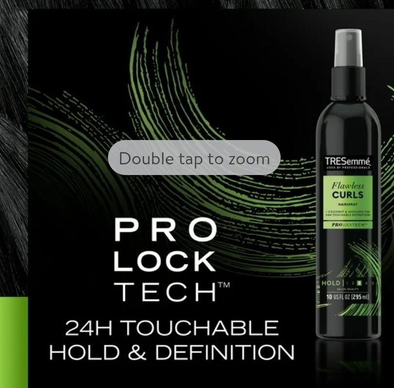 TRESemme Flawless Curls Hairspray Level 3 Hold Non-Aerosol Coconut Avocado Oil 10oz