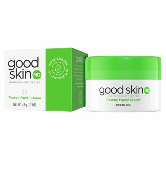 Good Skin MD Rescue Facial Cream 1.7oz Hypoallergenic Sensitive Skin Moisturizer