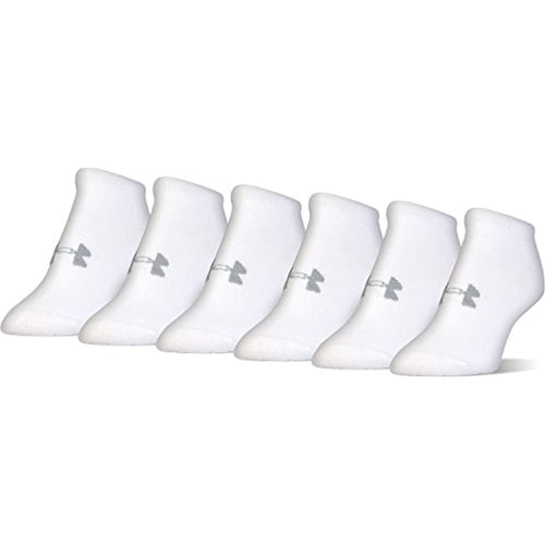 Under Armour Women's Essential Charged Cotton No Show Liner Socks (6 Pack)