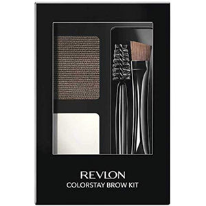 Eyebrow Kit by Revlon, ColorStay Brow Kit Eye Makeup 102 Dark Brown, 0.08 Oz