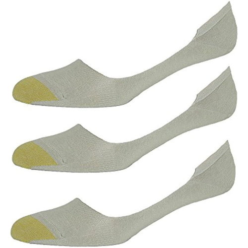 Gold Toe Men's Extended Size Loafer No Show Liner Socks (3 Pair Pack), Khaki