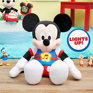 Disney Junior Mickey Mouse Funhouse Singing Fun Mickey Mouse 13 Inch Lights and Sounds Feature Plush, Sings The Wiggle Giggle Song, by Just Play