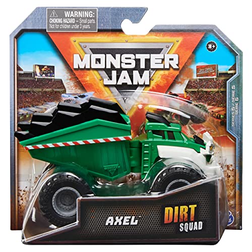 Monster Jam Dirt Squad 2022 Axel The Dump Truck (Green) 1:64 Scale Diecast
