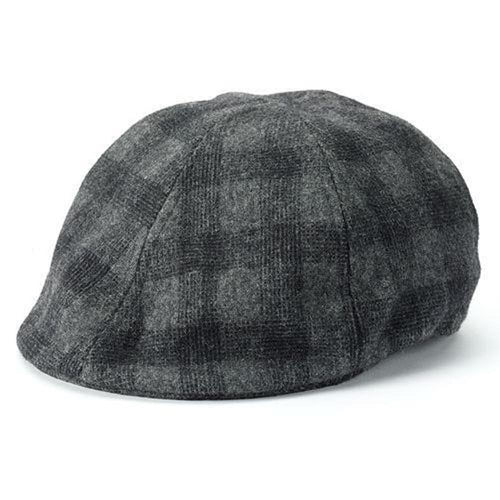 Apt. 9 Men Plaid Ivy Newsboy Cap Black Gray Charcoal Cabbie Hat Large/ X-Large