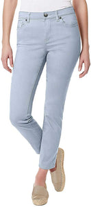 Buffalo David Bitton Women's Mid-Rise Super Soft Capri Jeans Light Blue 12