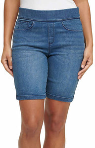 DKNY Jeans Women's Comfort Stretch Pull-On Bermuda Short