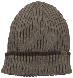 Dockers Adult Unisex 2X2 Ribbed Core Knit Beanie Hat Brown