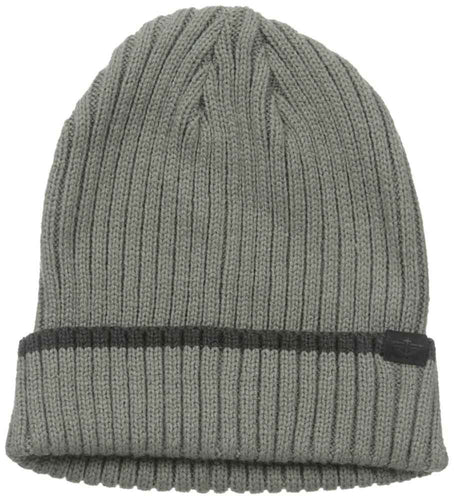 Dockers Men Core Knit Beanie Hat 2X2 Ribbed Knit Grey One Size
