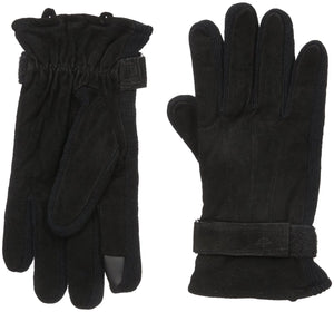 Dockers Men Genuine Leather & Knit Gloves Heritage Fit