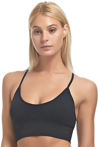 Felina Ladies’ Seamless T-Back Wire Free Bralette with Removable Pads 2-Pack