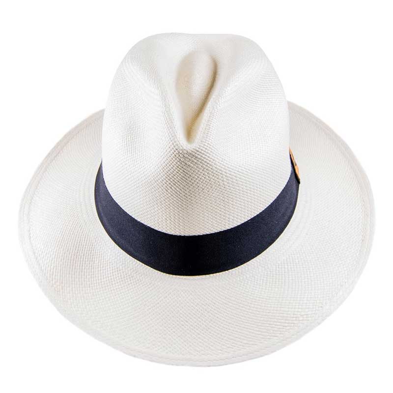 Toquilla Straw Panama Hat Ecuador Handwoven - Fedora Style with Gift Bag and Box