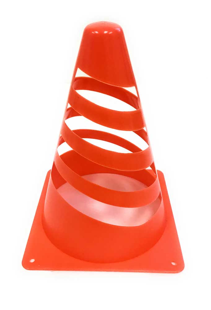 Mini Orange Safety Cone 3 Piece Set Measures 7