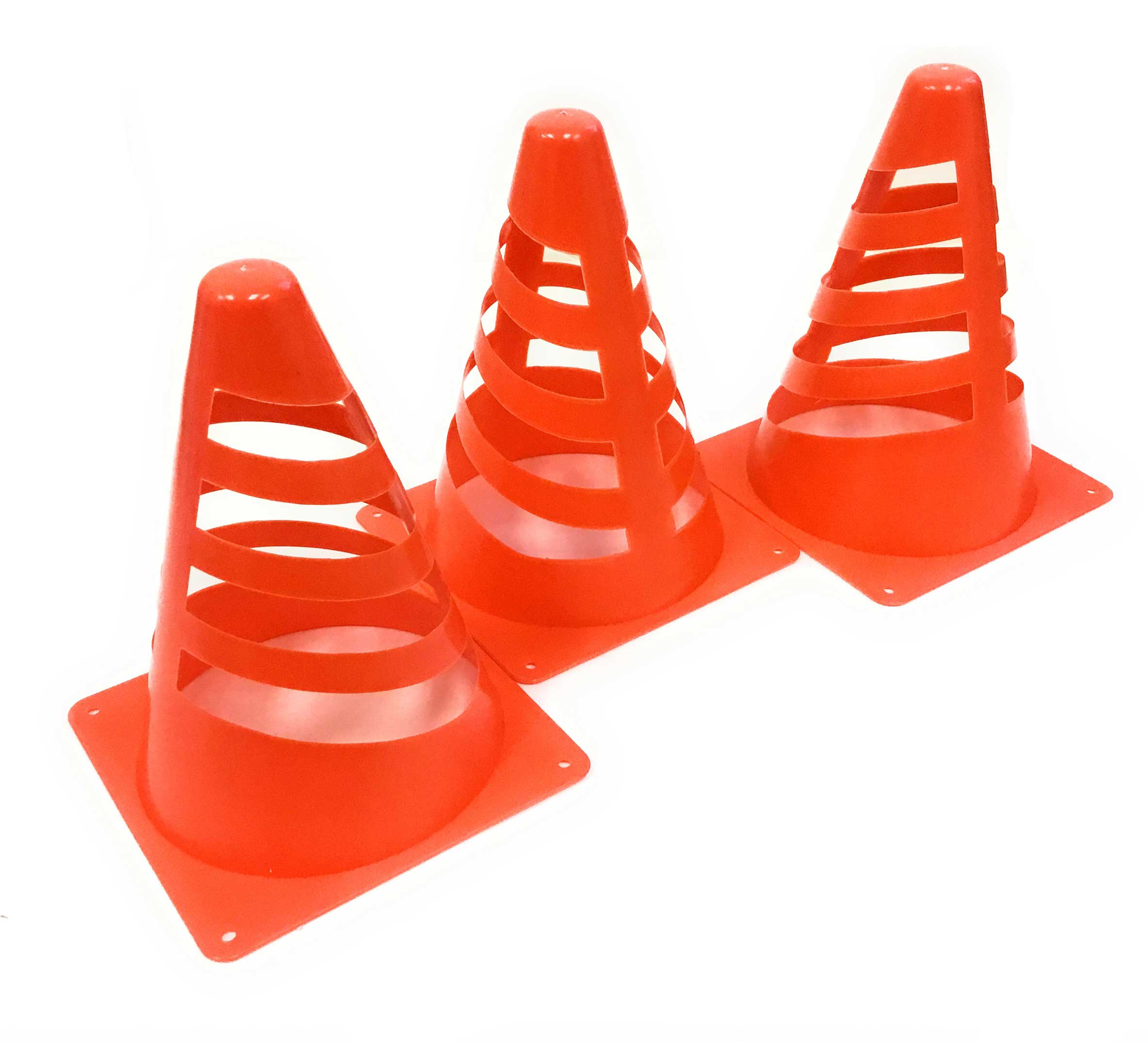 Mini Orange Safety Cone 3 Piece Set Measures 7