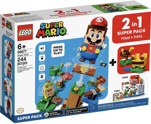 Lego 66677 Super Mario 2 in 1 Super Pack Building Kit (Lego 71360 + 71360)