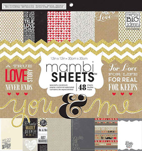 Me & my BIG ideas Paper Pad You and Me 12-Inch by 12-Inch Pack of 48