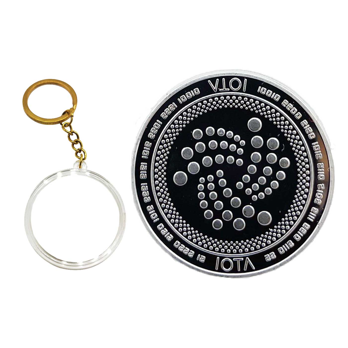 Cryptocurrency Collectors Edition 40mm Crypto Coin Keychain Capsule Set Bitcoin