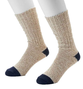 Croft & Barrow Cotton Marl Blend Boot Socks Cold Weather Comfort 2 Pair