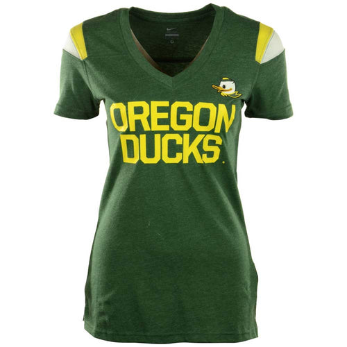 Nike Women's Short Sleeve Oregon Ducks V-Neck T-Shirt