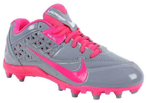 Nike Hot Pink & Gray Lacrosse Cleats Women's Shoes No Box
