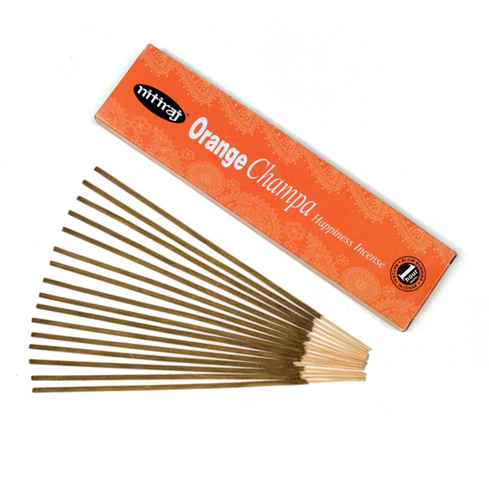 Nitiraj Color Champa Incense 2-Pack 25gm Slow Burning 1 Hour per Stick