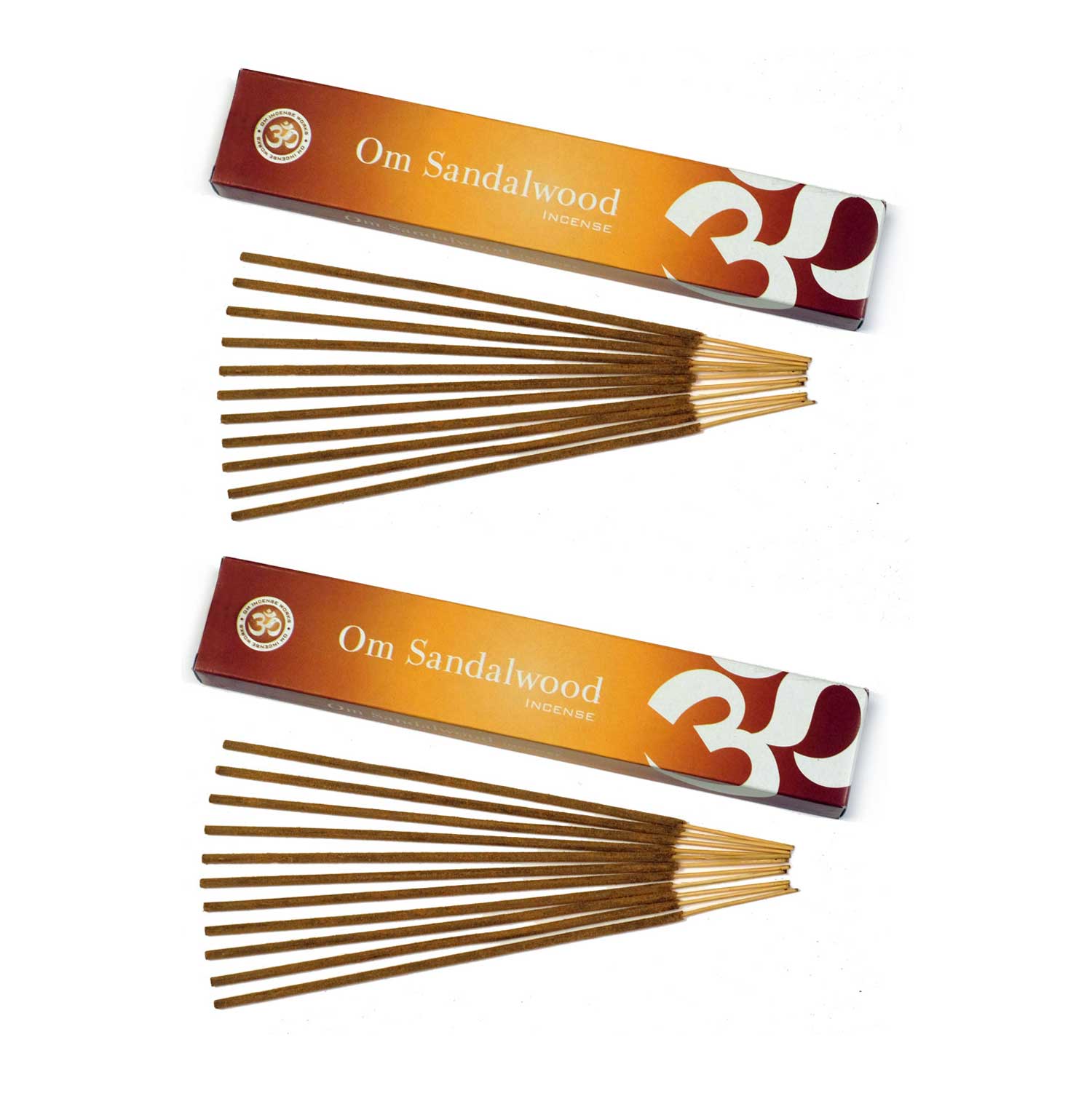 Om Incense Works Natural Fragrance Incense Sticks 2 Pack (15 grams per Box)