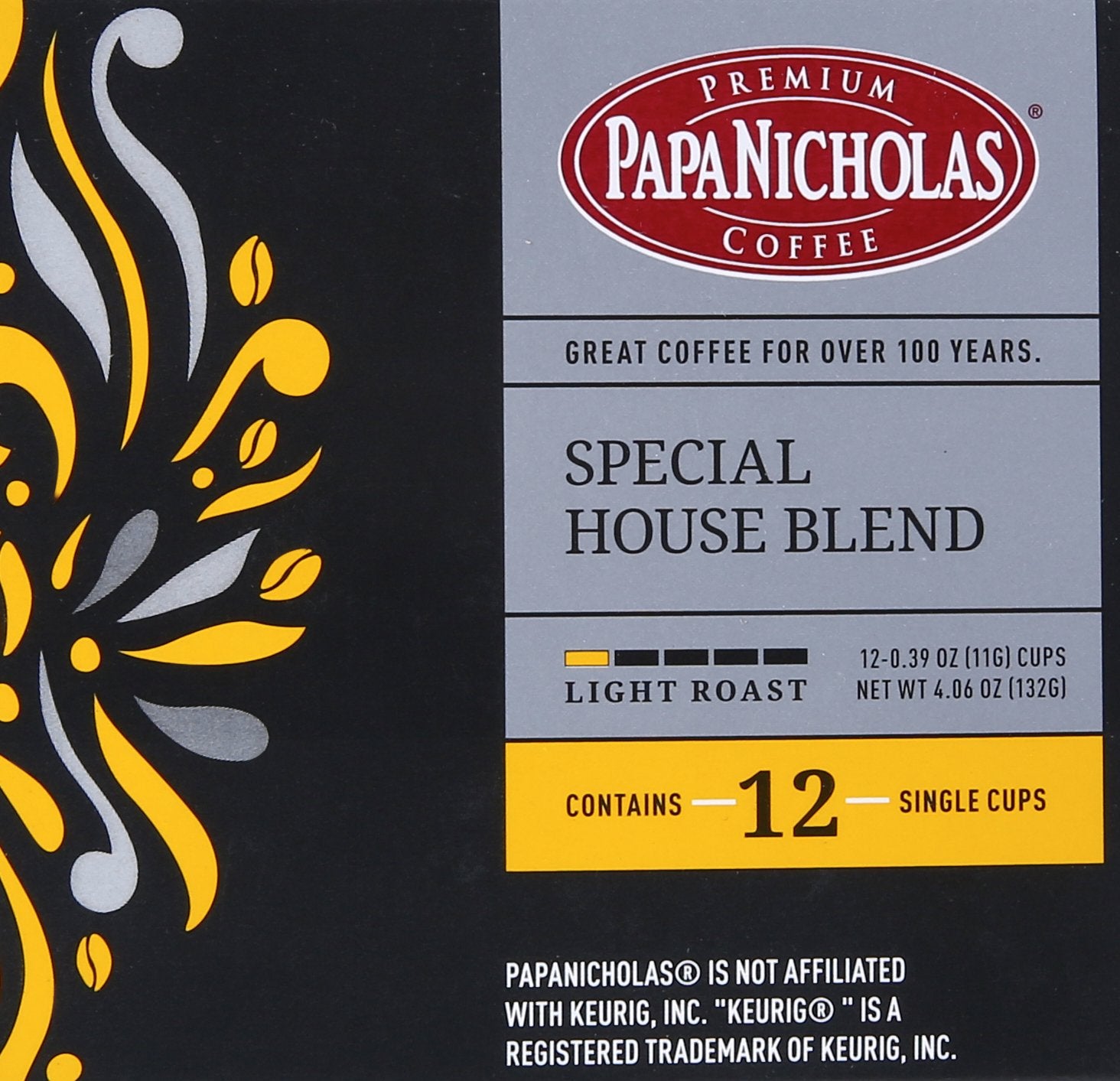 PapaNicholas Coffee Singles Coffee K Cups Brewers Special House Blend 24 Pods