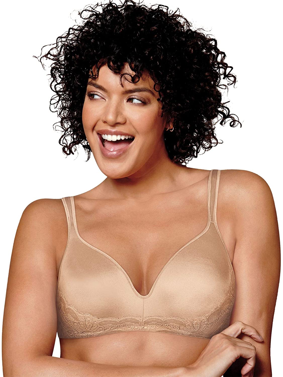 Playtex Love My Curves Side Smoothing Wirefree Bra 0002 Nude 44DDD – Kasa  Style