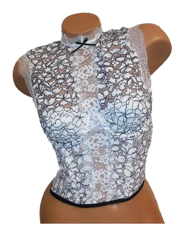  Victorias Secrets Very Sexy Floral Lace High-Neck
